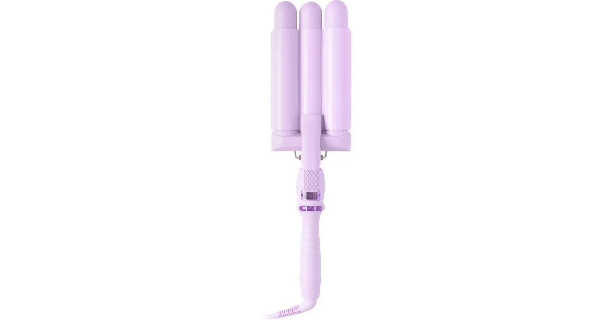 Mermade Cutie Waver 22 mm piastra triferro per capelli Lilac