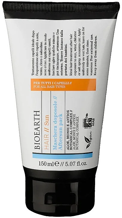 Maschera per capelli dopo il sole