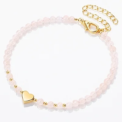Bracciale in acciaio chirurgico placcato oro 18 carati, BST1623