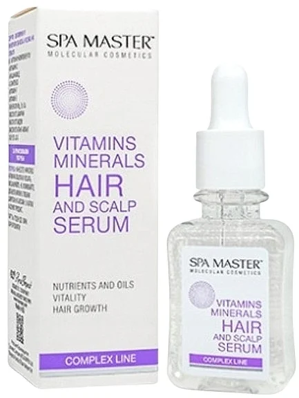 Siero rinforzante per capelli e cuoio capelluto con vitamine e minerali