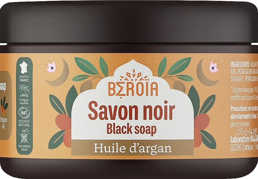 Sapone nero di Aleppo con olio di argan biologico