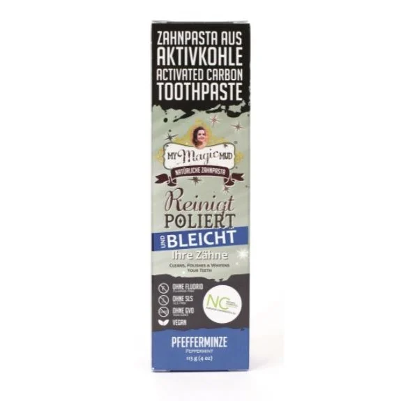 MY MAGIC MUD Dentifricio al Carbone Attivo con Menta Piperita