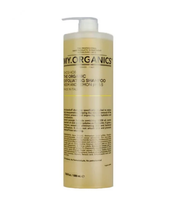 My.Organics The Organic Exfoliating Shampoo Neem & Lemon 1000 ml