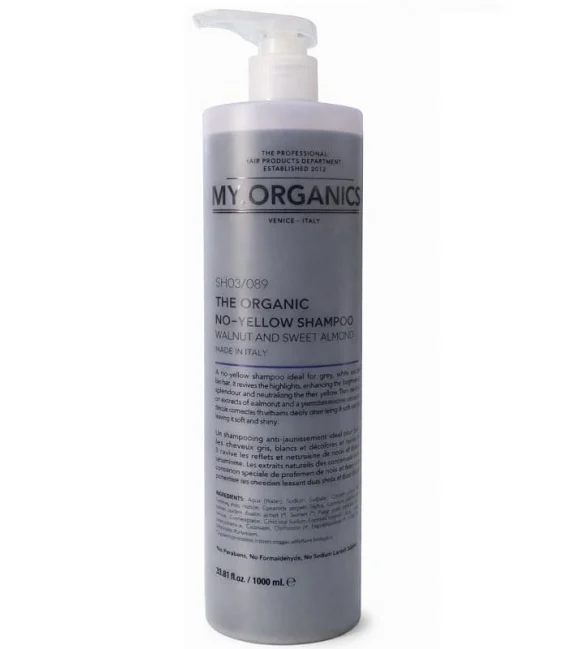 My.Organics The Organic No-Yellow Shampoo Walnut & Sweet Almond 1000ml