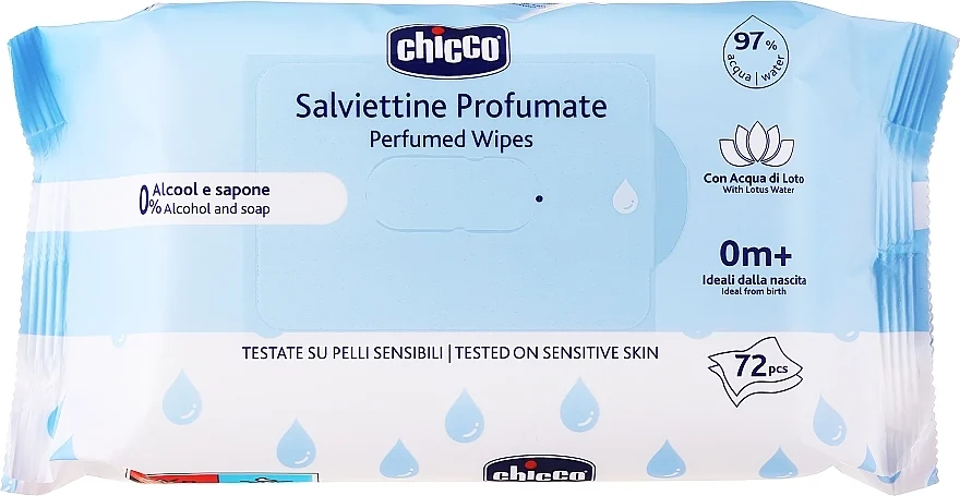 Salviette umidificate profumate, 72 pz.