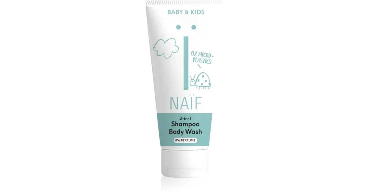 Naif Baby & Kids 2-in-1 gel e shampoo detergente per bambini senza profumazione 200 ml