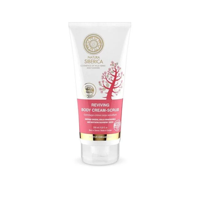 NATURA SIBERICA Reviving Body Cream Scrub – Scrub Corpo in Crema Esfoliante Ravvivante