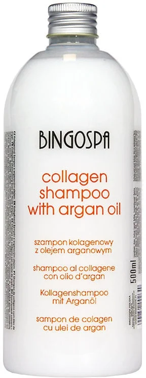 Shampoo al collagene con olio di argan ed estratto di bambù