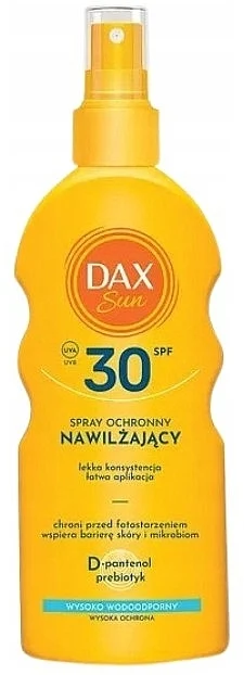 Spray solare idratante con D-pantenolo e prebiotico