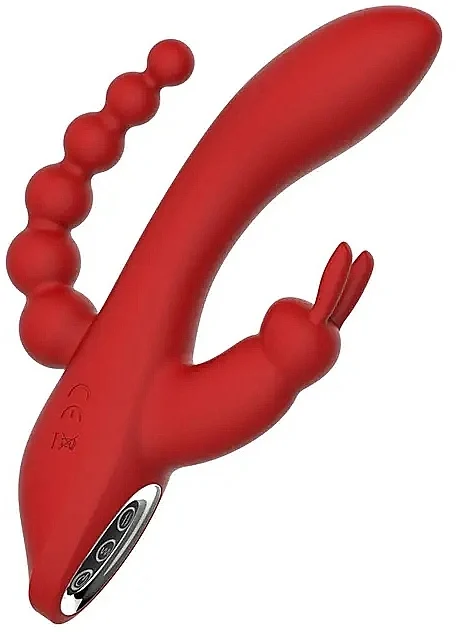 Vibratore triplo, rosso