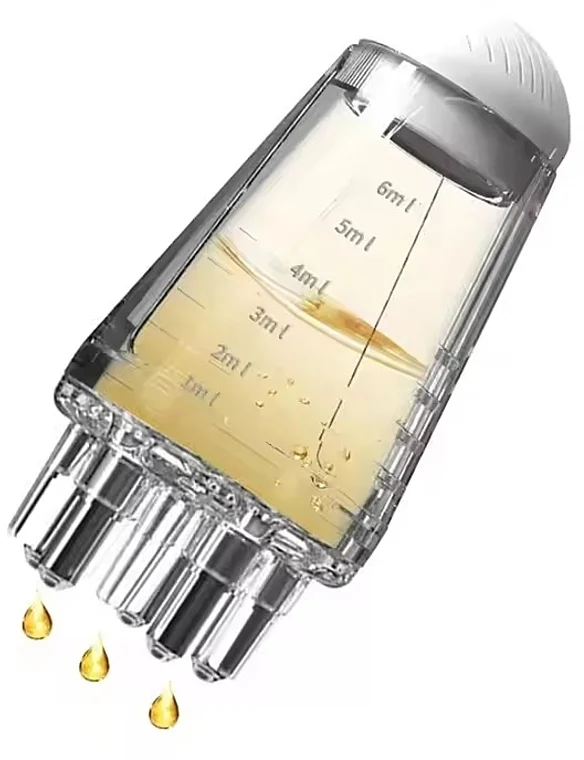 Applicatore per prodotti per il cuoio capelluto, bianco