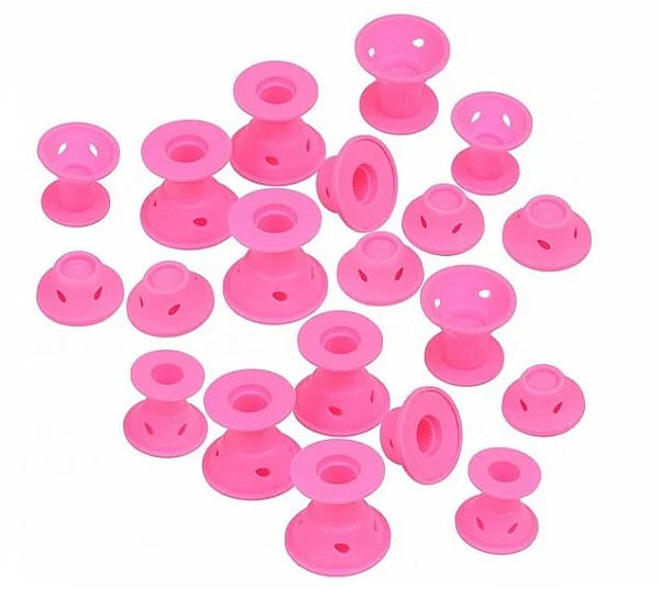 Bigodini in silicone per capelli, 20 pz