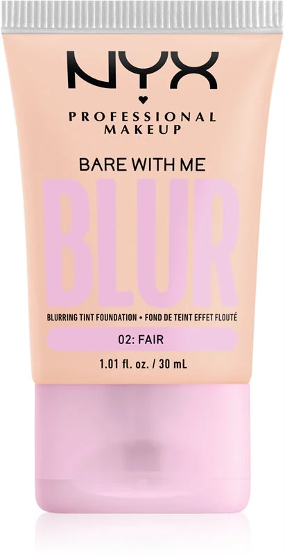 NYX Professional Makeup Bare With Me Blur fondotinta idratante colore 02 Fair 30 ml