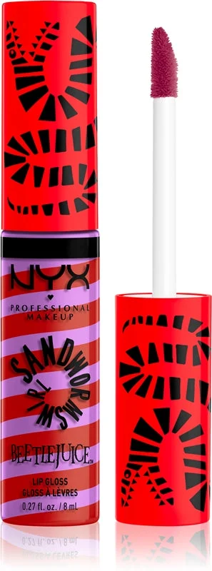 NYX Professional Makeup Beetlejuice Sandworm Swirl lucidalabbra luminoso colore 03 Red 8 ml
