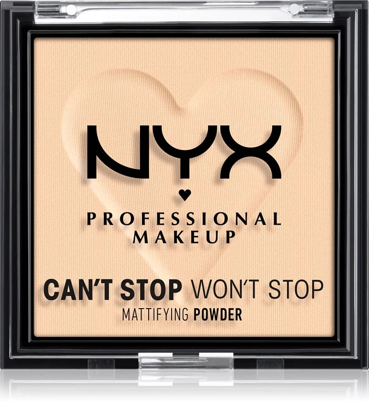 NYX Professional Makeup Can't Stop Won't Stop cipria opacizzante colore 02 Light 6 g