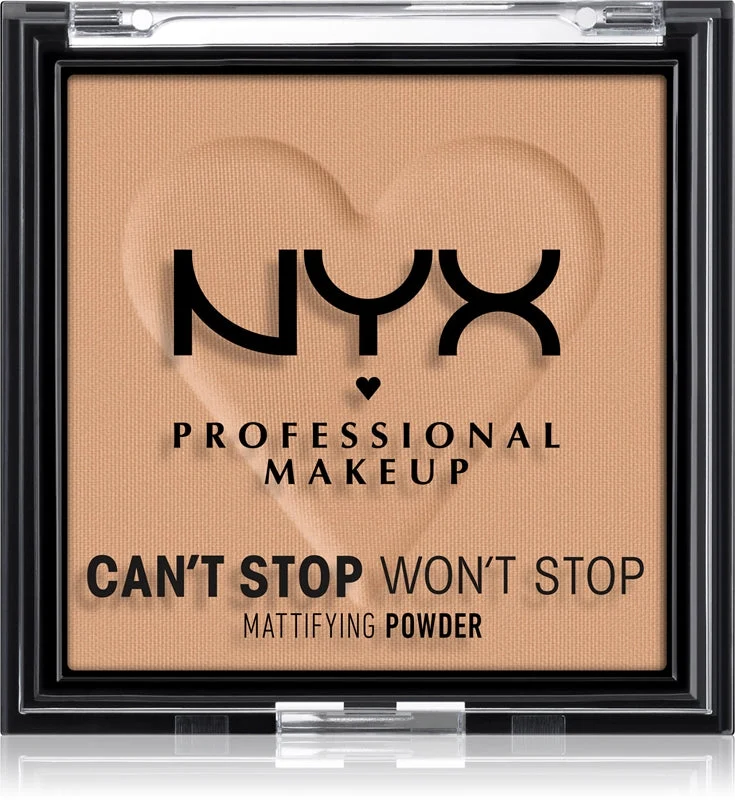 NYX Professional Makeup Can't Stop Won't Stop Mattifying cipria opacizzante colore 06 Tan 6 g