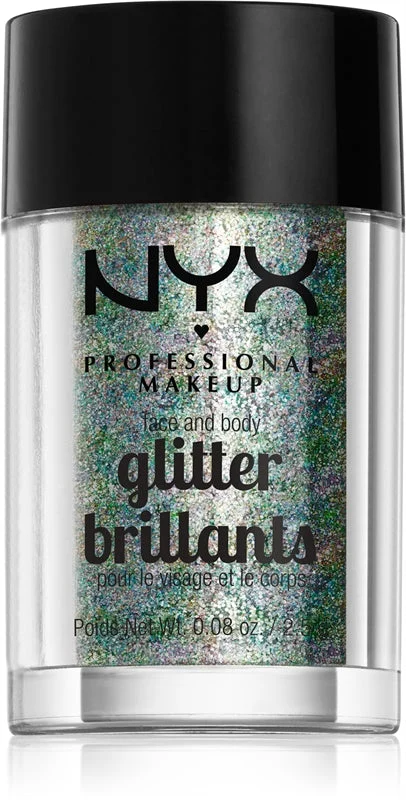 NYX Professional Makeu Glitter Brillantini glitter per viso e corpo colore 06 Crystal 2.5 g