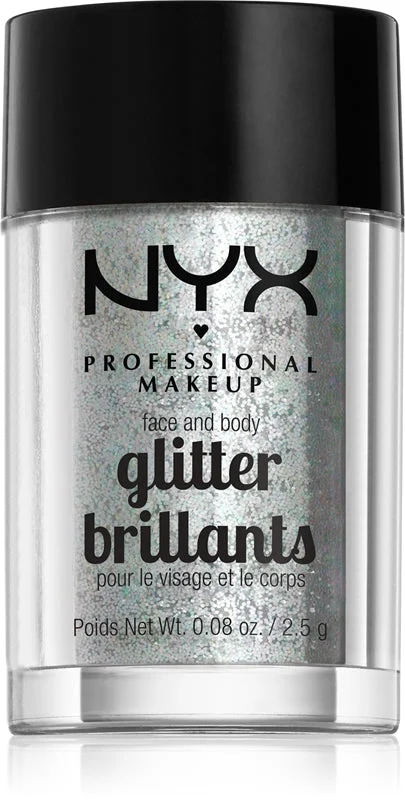 NYX Professional Makeup Glitter Brillantini per viso e corpo colore 07 Ice 2.5 g