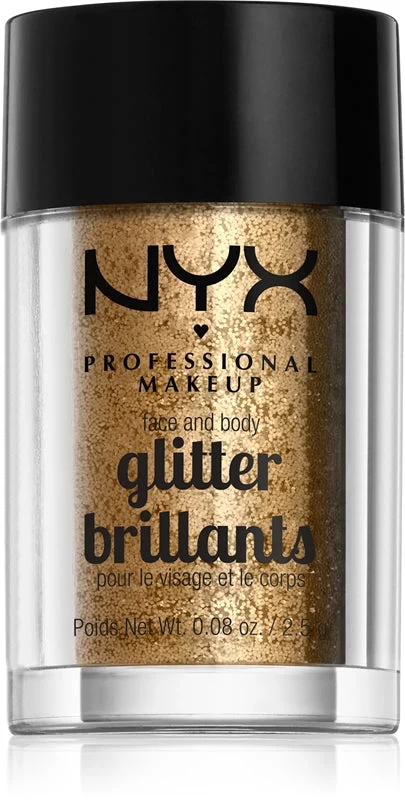 NYX Professional MakeupGlitter Brillantini per viso e corpo colore 08 Bronze 2.5 g