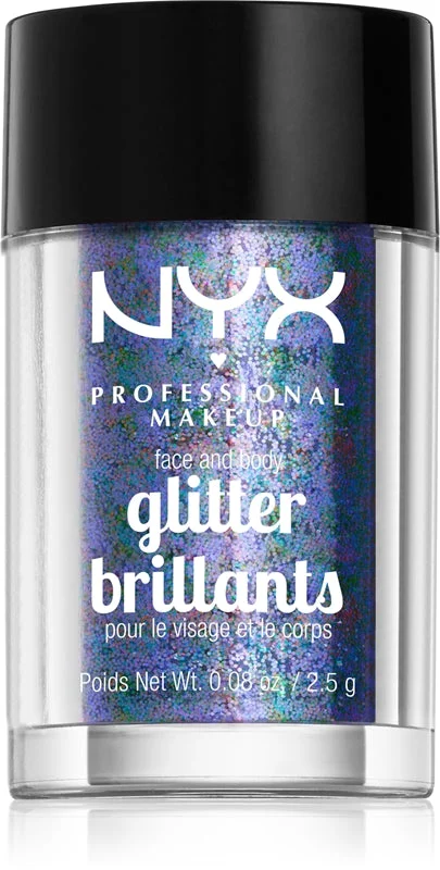 NYX Professional Makeup Glitter Brillantini per viso e corpo colore 11 Violet 2.5 g