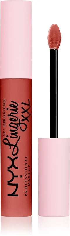 NYX Professional Makeup Lingerie XXL rossetto liquido con finish matte colore 06 - Peach flirt 4 ml