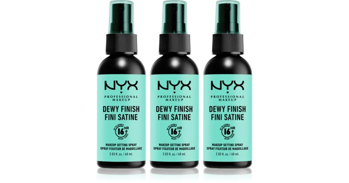 NYX Professional Makeup Makeup Dewy spray fissante 3x60 ml