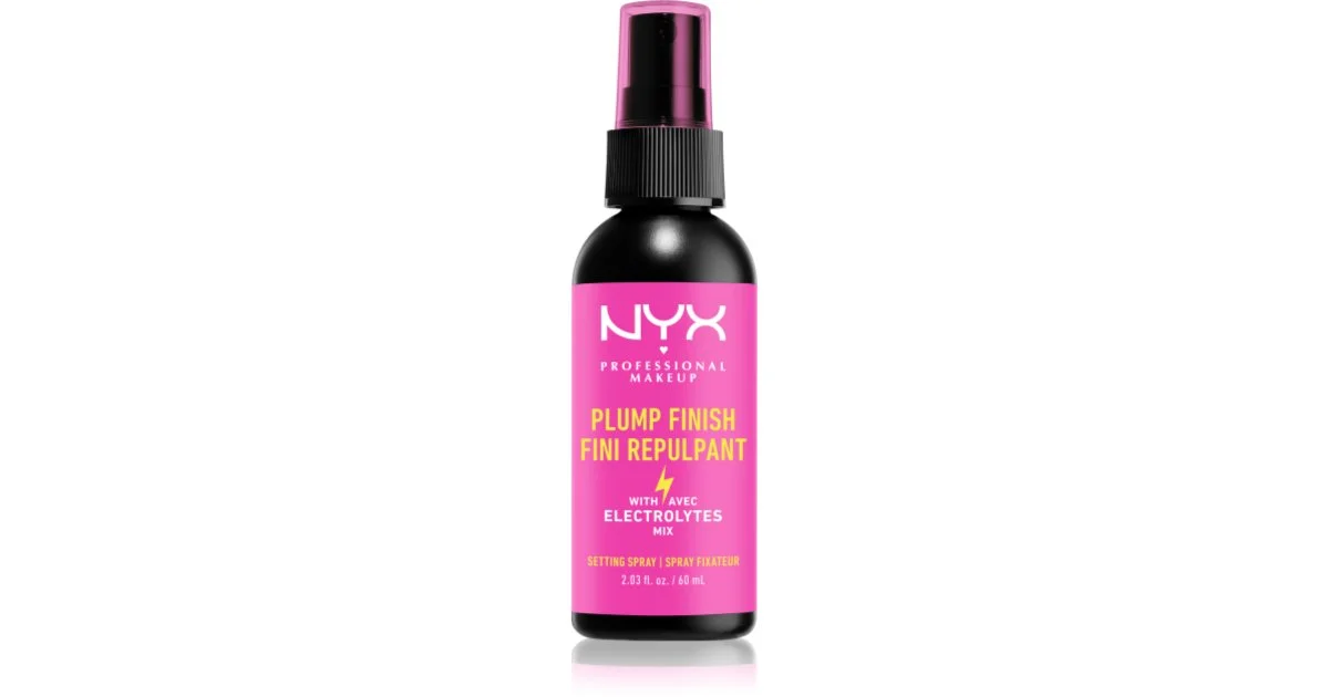 NYX Professional Makeup Plump Finish spray fissante per il trucco con vitamine 60 ml