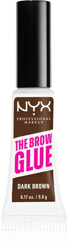 NYX Professional Makeup The Brow Glue gel per le sopracciglia colore 04 Dark Brown 5 g