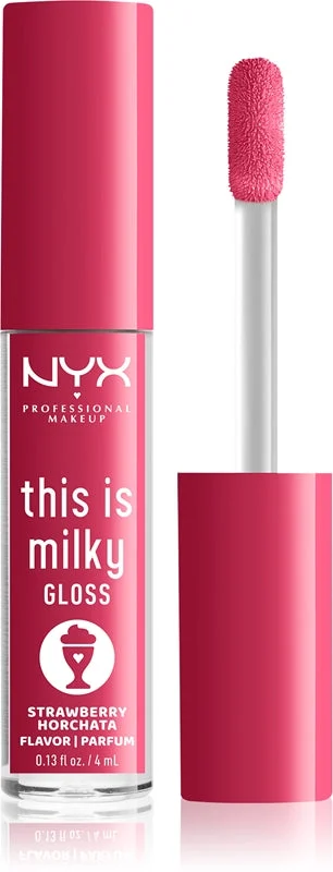 NYX Professional Makeup This is Milky Gloss Milkshakes lucidalabbra idratante con profumazione colore 10 Strawberry Horchata 4 ml