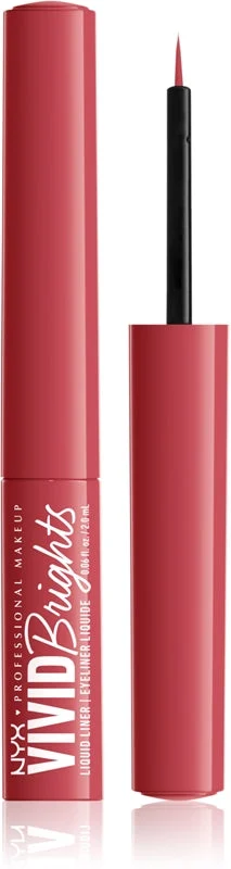 NYX Professional Makeup Vivid Brights eyeliner liquidi colore 04 On Red 2 ml
