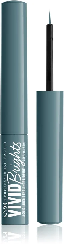 NYX Professional Makeup Vivid Brights eyeliner liquidi colore 01 Cyan Simp 2 ml