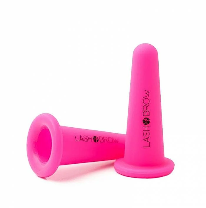 Coppetta in silicone per viso, collo e corpo, rosa, M