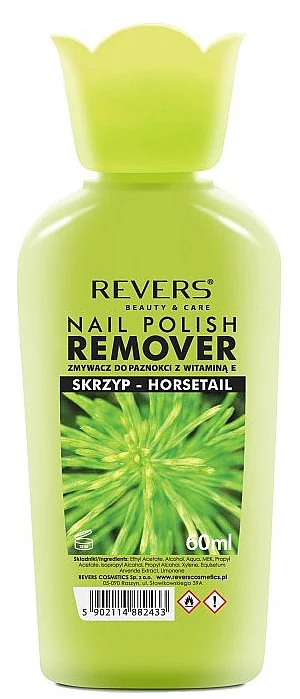 Solvente smalto per unghie senza acetone, con equiseto