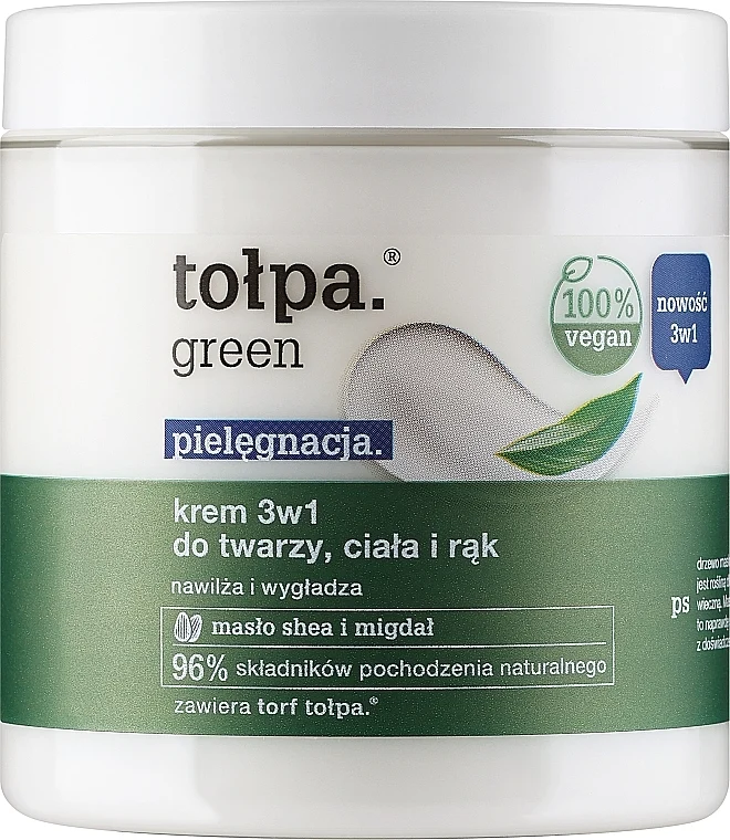 Crema idratante per viso, corpo e mani