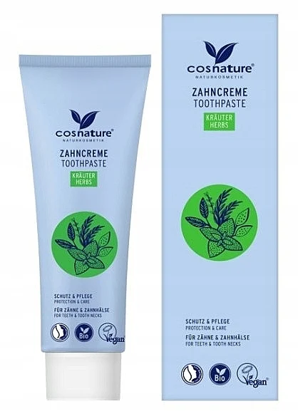 Dentifricio naturale "Erboristico", con fluoro