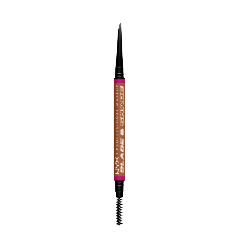 NYX Professional Makeup Blade & Shade matita per sopracciglia con spazzolino colore 05 Auburn 0,06 g
