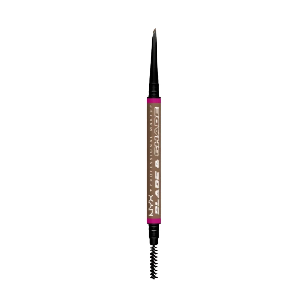 NYX Professional Makeup Blade & Shade matita per sopracciglia con spazzolino colore 04 Taupe 0,06 g