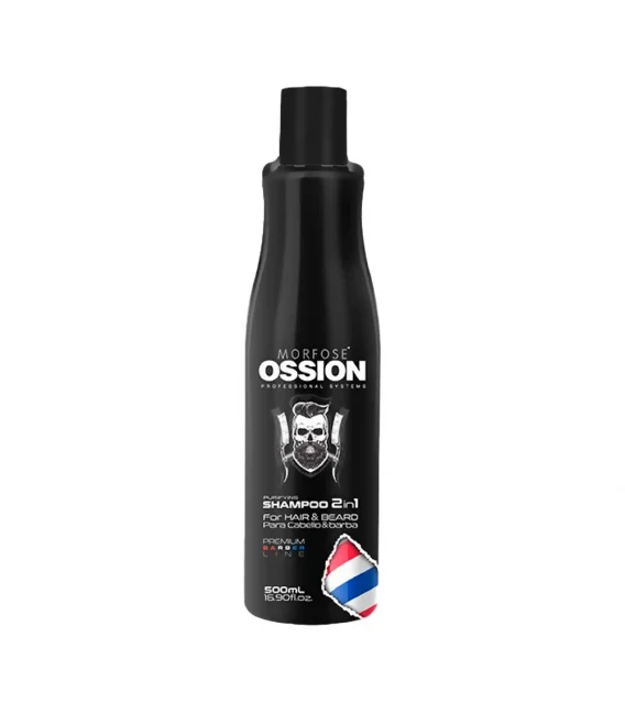 Ossion Hair and Beard 2 in 1 Shampoo 500ml