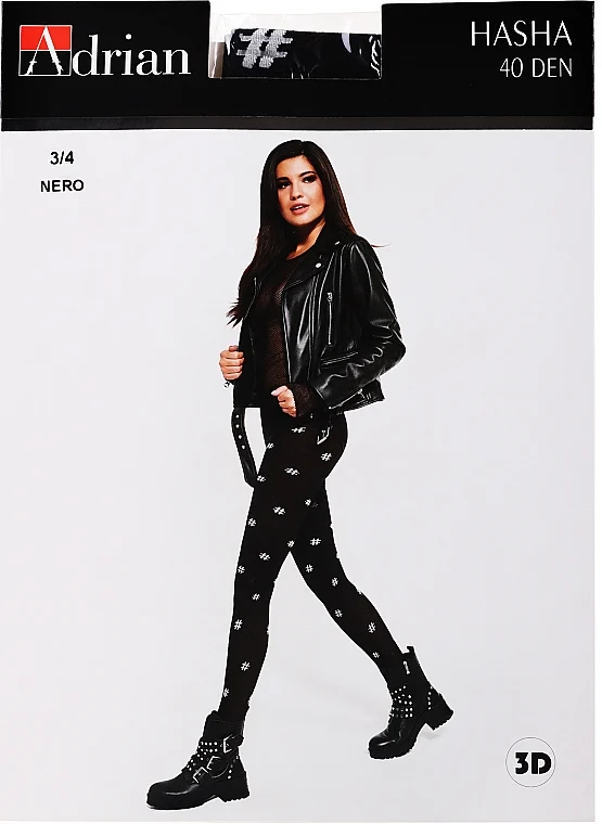Collant da donna, "Hasha" 40 Den, nero