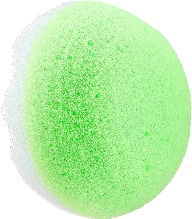 Spugna da doccia, rotonda, verde