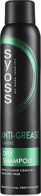 Shampoo secco per capelli grassi