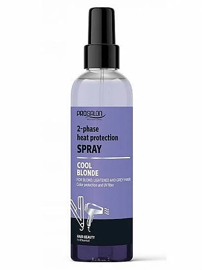 Spray termoprotettivo bifasico per capelli biondi
