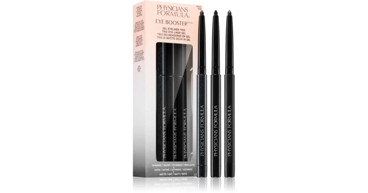Physicians Formula Booster palette di trucchi per gli occhi colore nero matita occhi con glitter + matita occhi + matita occhi effetto opaco