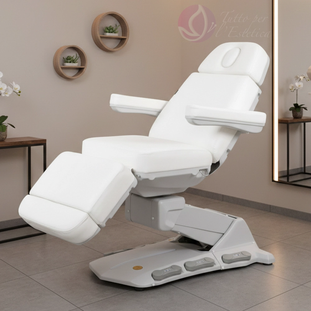 Poltrona per estetista 4 motori elettrica centro estetico spa massaggi Maxy Cozy HT Weelko