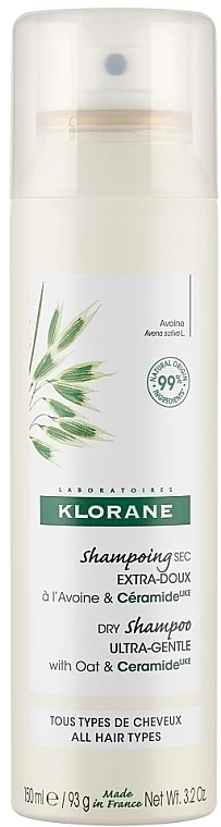 Shampoo secco con farina d'avena e ceramidi