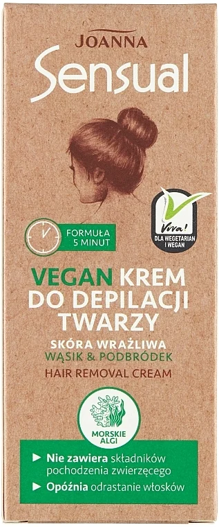 Crema depilatoria viso per pelli sensibili