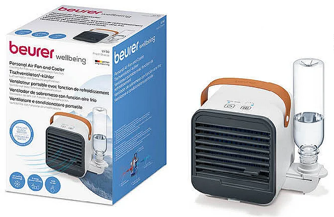 Ventilatore compatto con raffreddamento e umidificazione dell'aria