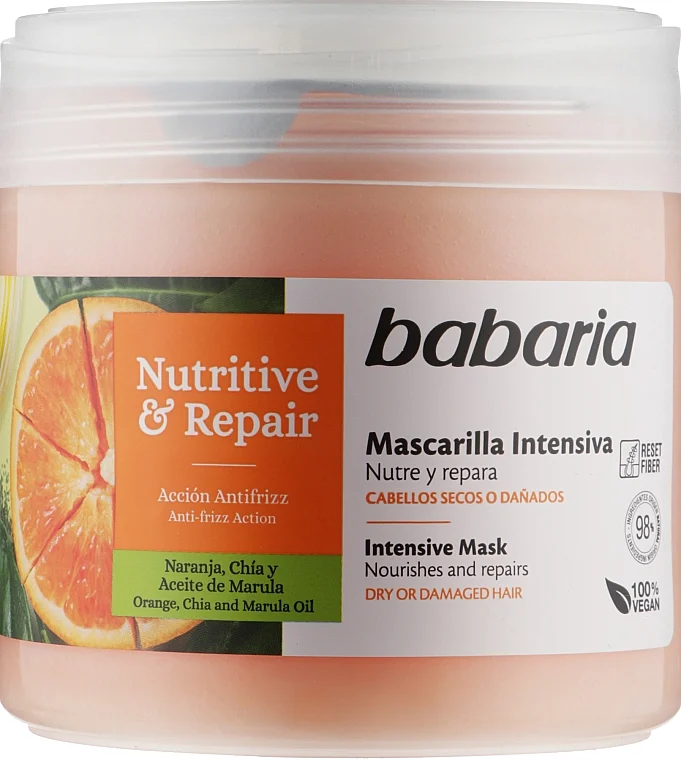 Maschera intensiva per capelli "Nutrizione e recupero"