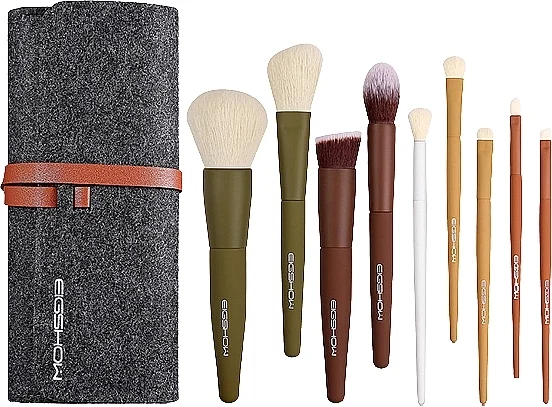 Set pennelli trucco 5 colori, 9 pz.