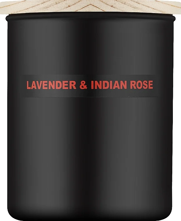 Candela profumata "Lavanda e rosa indiana"